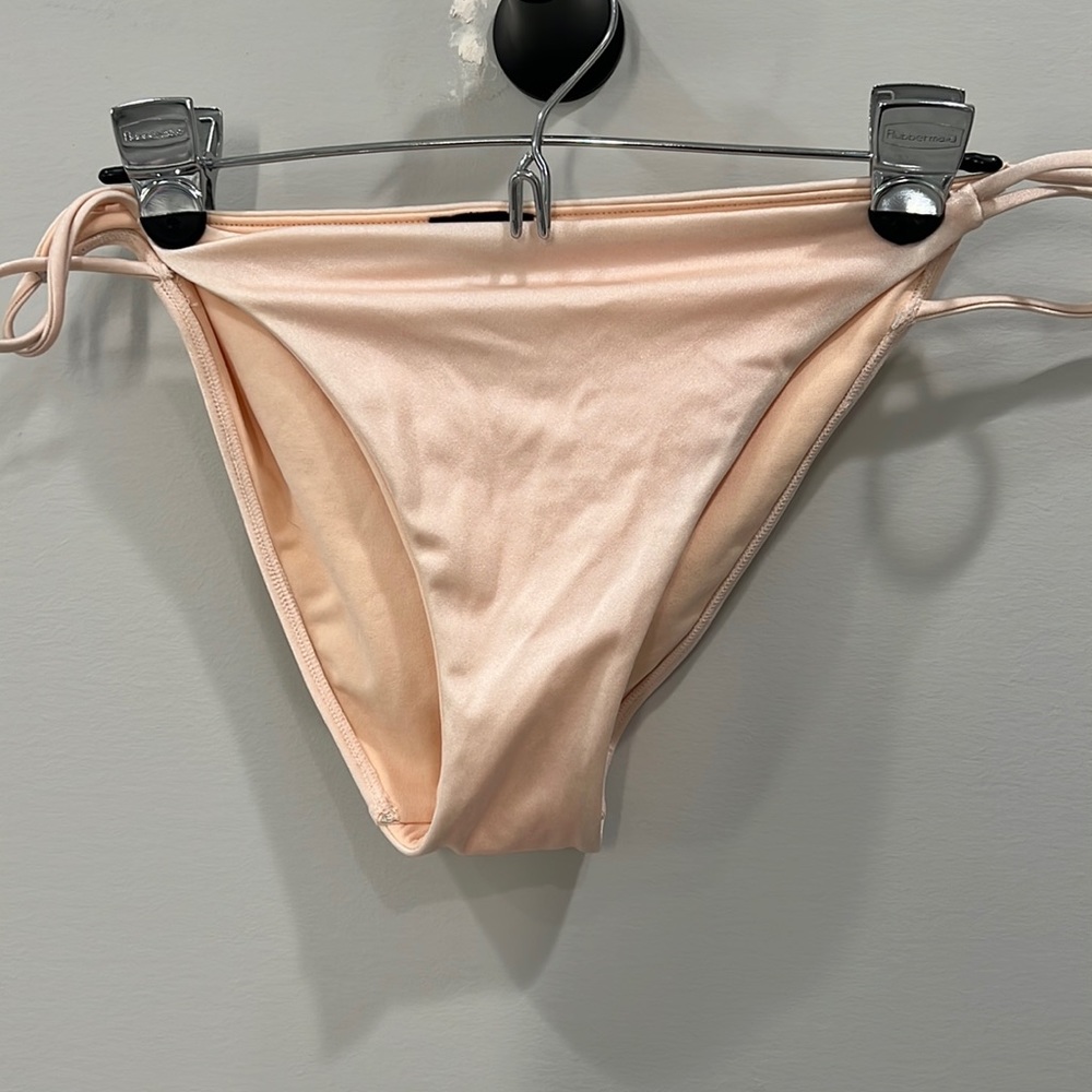 'L.A. Hearts' peachy cream silky bathing suit bottom